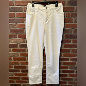 LEE Platinum Label CLASSIC FIT Straight Leg White Jeans Women's Size 12M